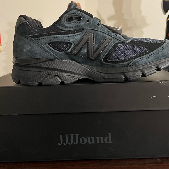 Jjjjound new balance 990v4 navy brand new size 5 mens /6.5 womens RARE size main image 6